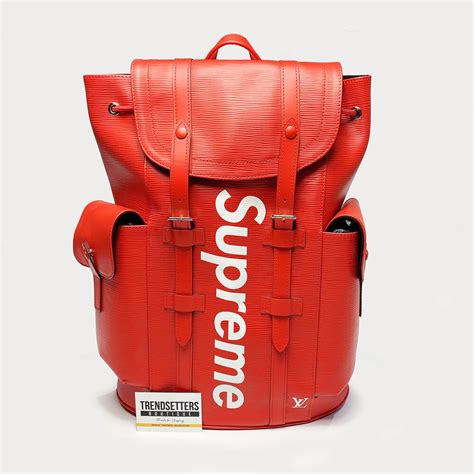 supreme x lv backpack ebay|Lv supreme backpack 100 authentic.